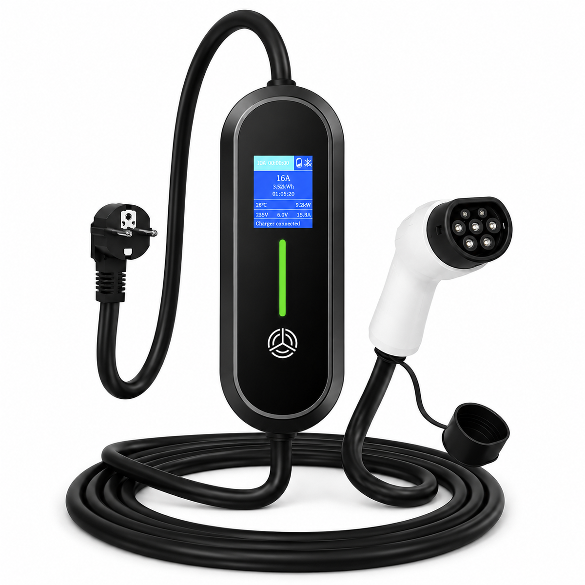 Voltis Chargeur Pour Voiture Electrique  3,5 kW – Intensité Réglable 8A à 16A