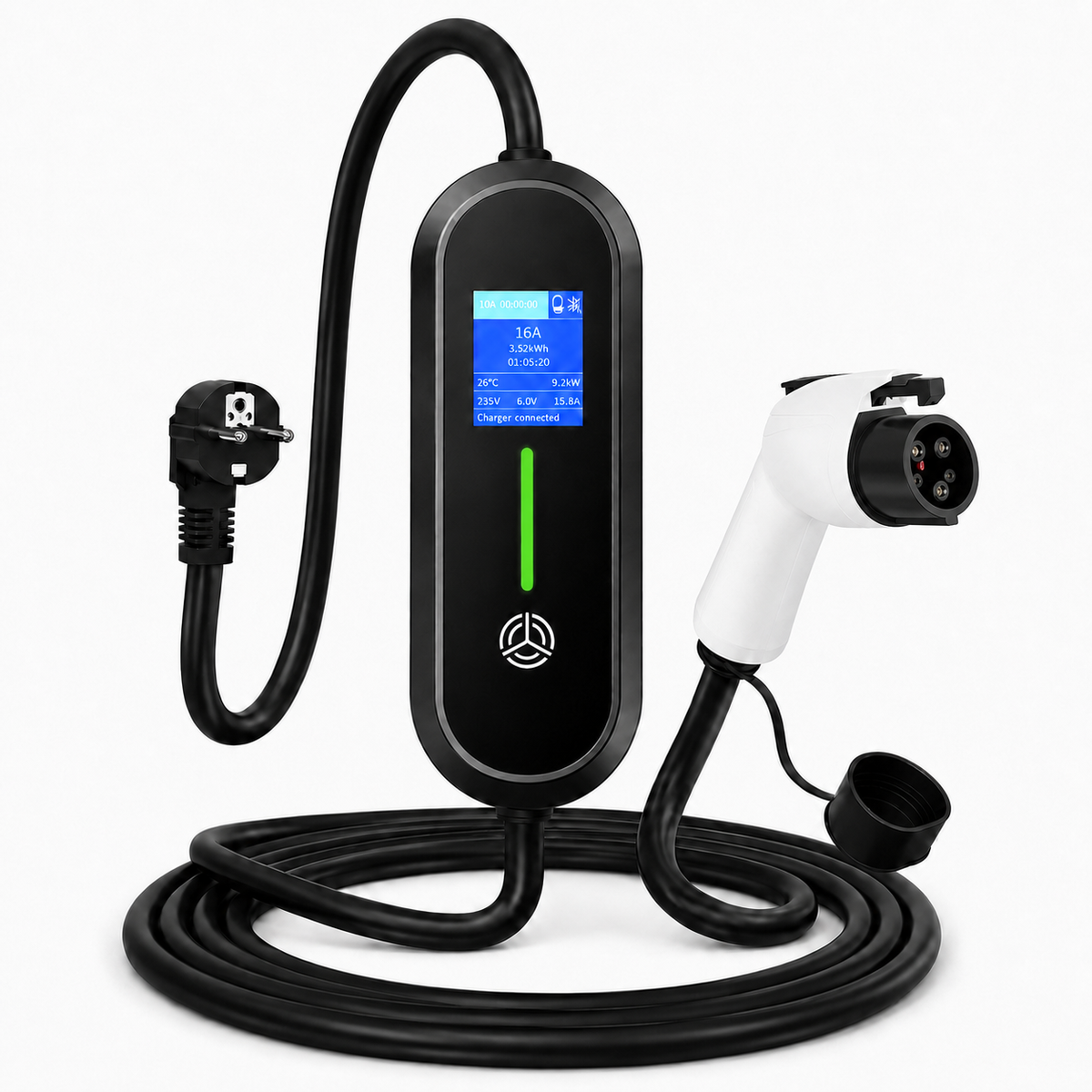 Voltis Chargeur Pour Voiture Electrique  3,5 kW – Intensité Réglable 8A à 16A