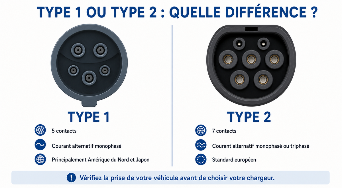Chargeur Portable Pour Voiture Electrique 11 kW – Intensité Réglable & Charge Programmable