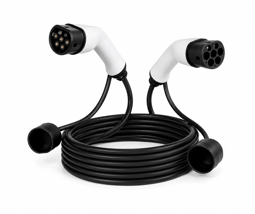Câble de recharge Type 2 vers Type 2 22 kW 32 A triphasé