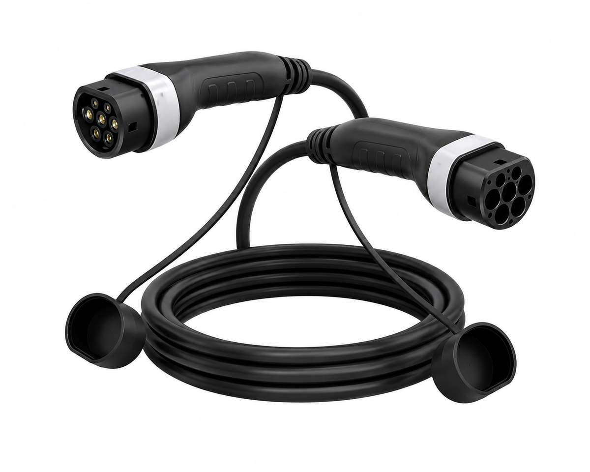 Rallonge de câble Type 2 vers Type 2 11 kW 16 A triphasée