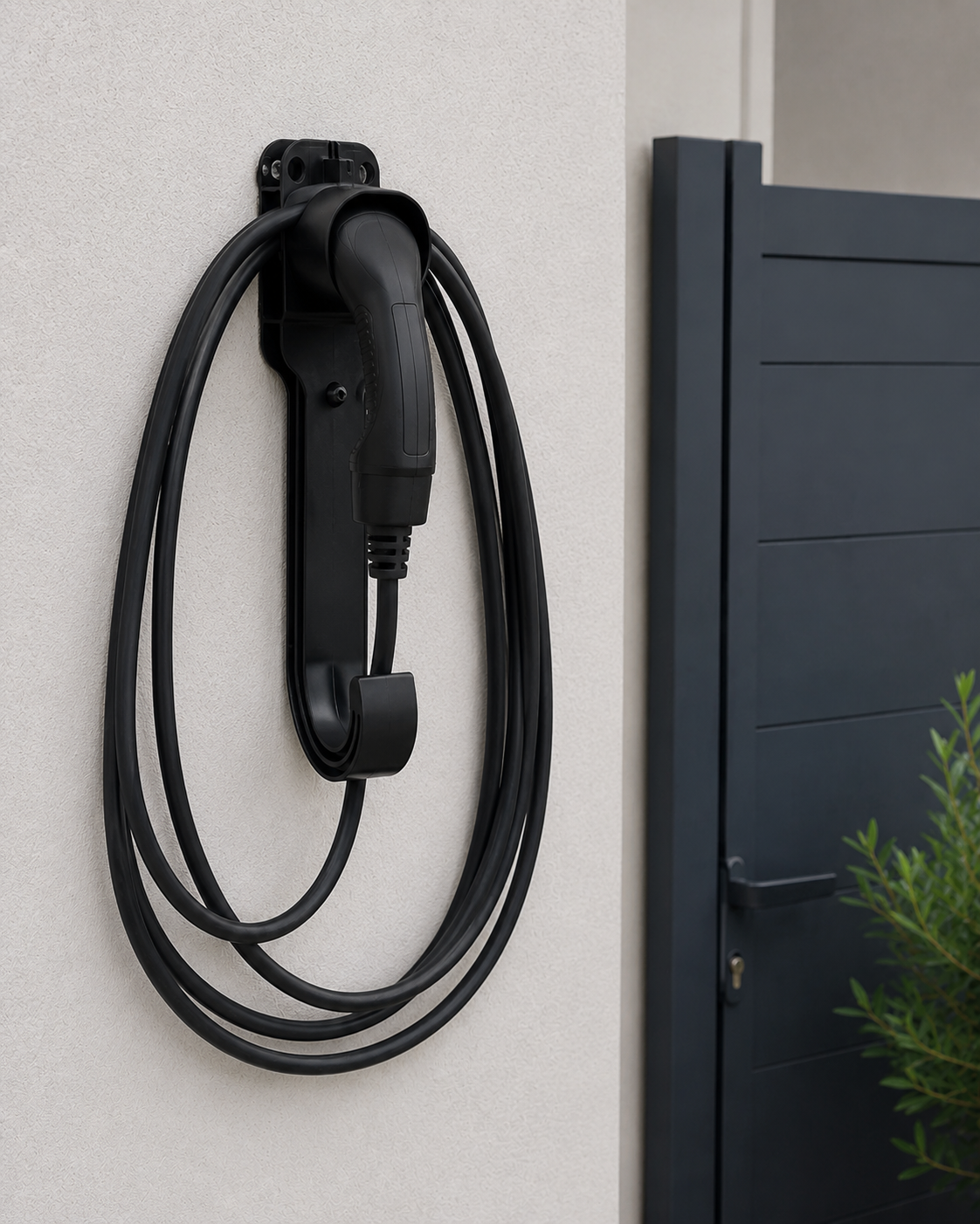 Support Mural pour Chargeur  – Range-Câble et Support de Connecteur
